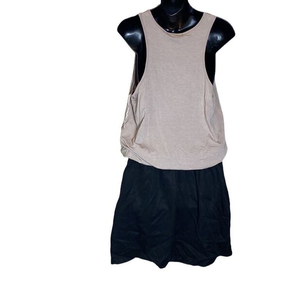 Harve Benard medium dress colorblock tank dress drawstring waist Lagenlook - Picture 5 of 8